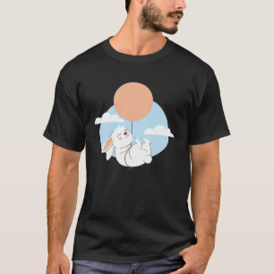 Cute Baby Bunny White Balloon T-Shirt