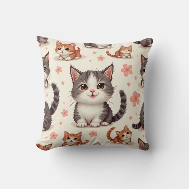 cute baby cat cushion (Front)
