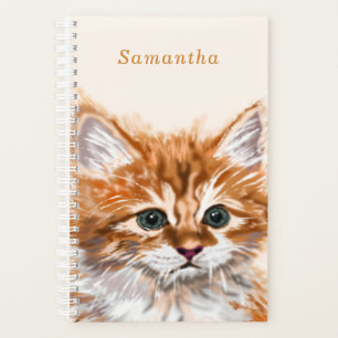 Cute Baby Cat Planner with Custom Your Neme