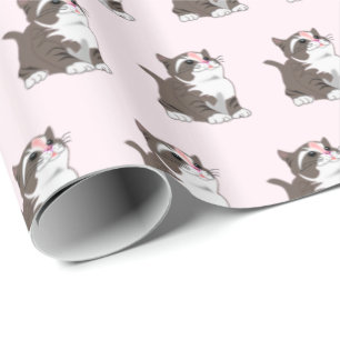 Cute Baby Cat Wrapping Paper