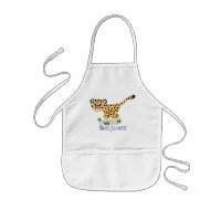 Cute baby cheetah running cartoon illustration