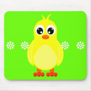 Cute Baby Chick Cartoon Mouse Mat