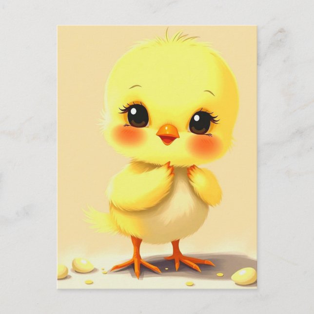 Cute Baby Chick Postcard (Front)