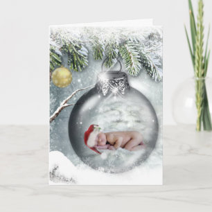 Cute Baby Christmas Card