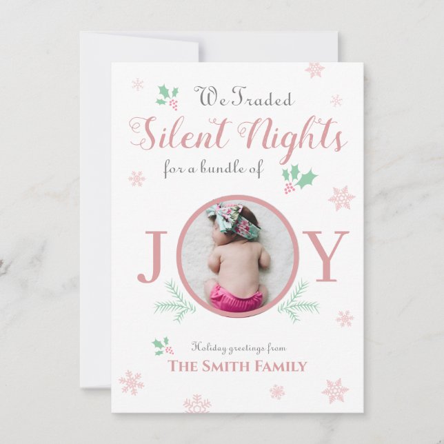 Cute baby Christmas Holiday Card (Front)