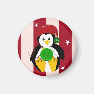Cute Baby Christmas Penguin Magnet