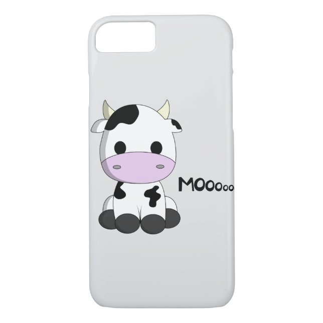 Cute baby cow cartoon kids Case-Mate iPhone case (Back)