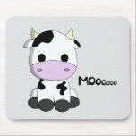 Cute baby cow cartoon kids mouse mat<br><div class="desc">Cute cow cartoon kid's mousepad</div>