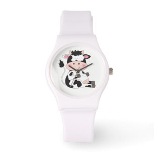 Cute Baby Cow Cartoon Watch