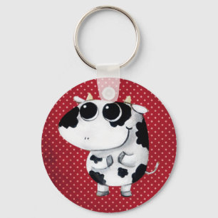 Cute Baby Cow Key Ring