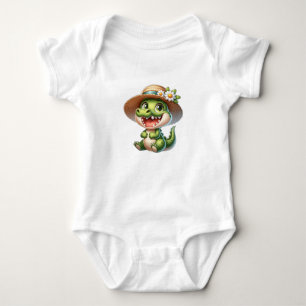 Cute Baby Crocodile Bodysuit