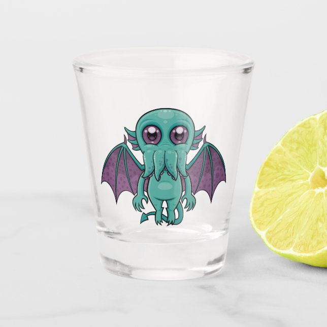 Cute Baby Cthulhu Monster Shot Glass (Front)