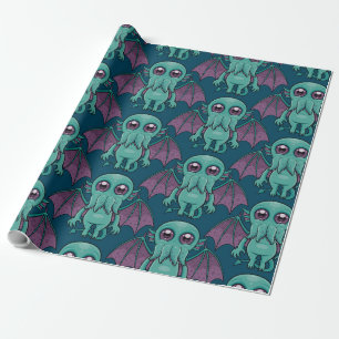 Cute Baby Cthulhu Monster Wrapping Paper