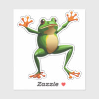 Cute Baby Dancing Tree Frog
