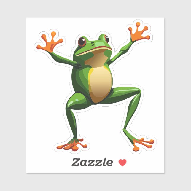 Cute Baby Dancing Tree Frog (Sheet)