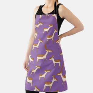 Cute Baby Deer and Family Apron