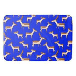 Cute Baby Deer and Family Bath Mat