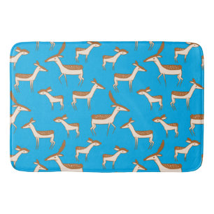Cute Baby Deer and Family Bath Mat