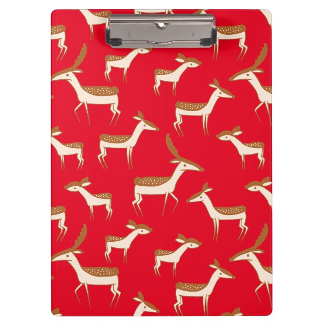 Cute Baby Deer and Family Clipboard (Front)