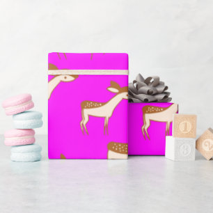 Cute Baby Deer and Family Wrapping Paper