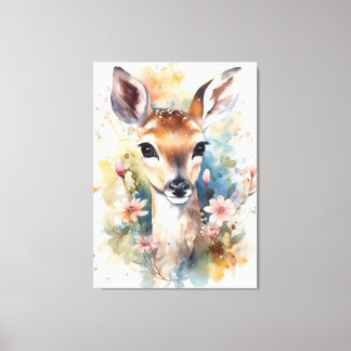 Cute Baby Deer Canvas Print