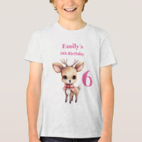 Cute Baby Deer Cartoon Illustration Birthday