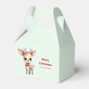 Cute Baby Deer Cartoon Illustration Favour Box