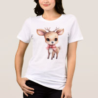 Cute Baby Deer Cartoon Illustration