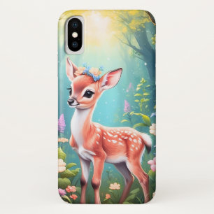 Cute Baby Deer iPhone X Case