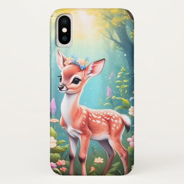 Cute Baby Deer Case-Mate iPhone Case (Back)
