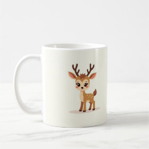 Cute Baby Deer Mug Adorable Fawn Coffee Cup