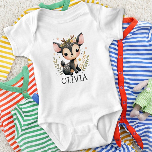 Cute Baby Deer Personalised Bodysuit (Creator Uploaded)