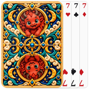 Cute Baby Devil, Mythical Playing Cards