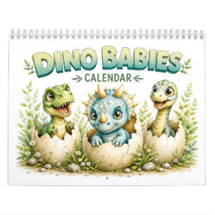 Cute Baby Dinos Hatching – Dinosaurs Calendar
