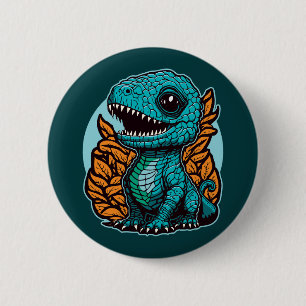 Cute Baby Dinosaur 6 Cm Round Badge