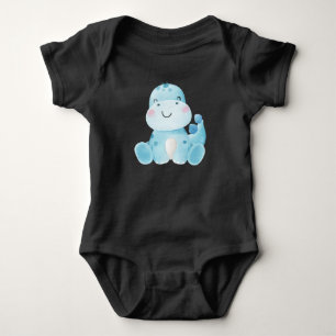 Cute baby dinosaur bodysuit