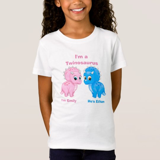 maske omhyggeligt dvs. Cute Baby Dinosaur Fraternal Twins Personalised T-Shirt | Zazzle.co.uk