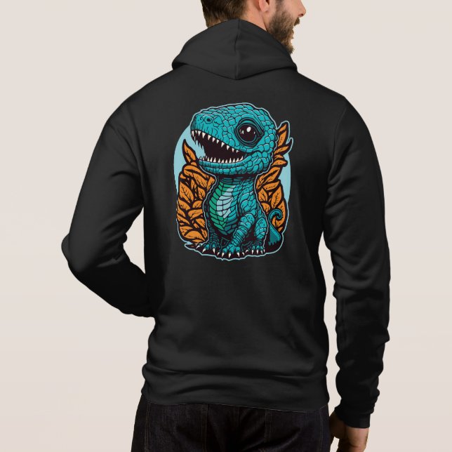 Cute Baby Dinosaur Hoodie (Back)