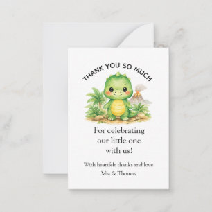 Cute Baby Dinosaur Thank you Card