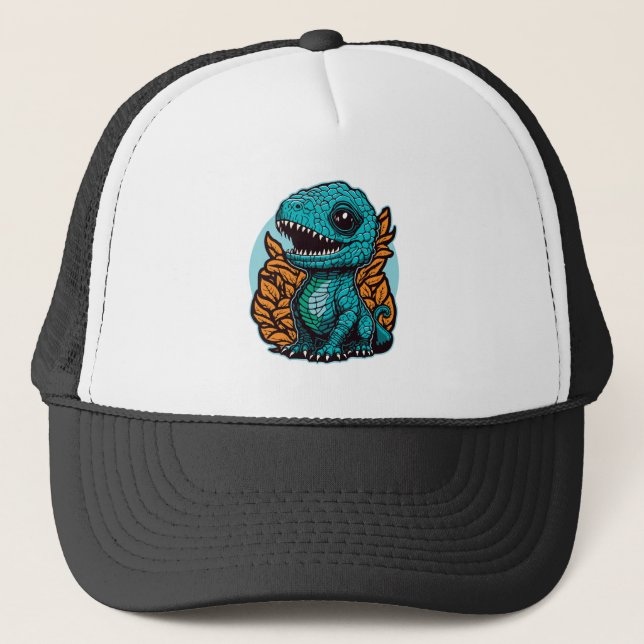 Cute Baby Dinosaur Trucker Hat (Front)