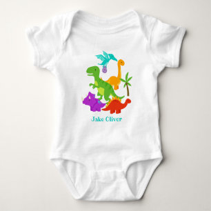 Cute Baby Dinosaurs Bodysuit