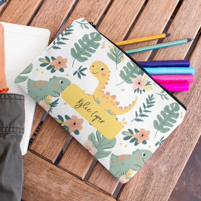 Cute Baby Dinosaurs Custom Kids'  Accessory Pouch (Creator Uploaded)
