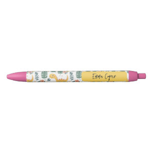 Cute Baby Dinosaurs Custom Kids' Blue Ink Pen