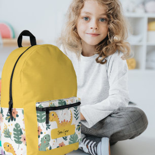 Cute Baby Dinosaurs Custom Kids'  Printed Backpack