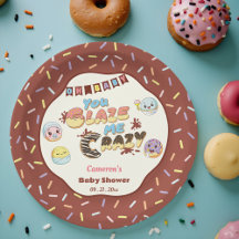 Cute Baby Doughnut Cartoon Baby Shower and Sprinkl