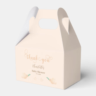Cute Baby Dove Baby Shower Favour Box