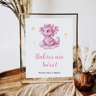 Cute Baby Dragon Babies are Sweet Poster