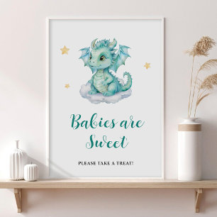 Cute Baby Dragon Babies are Sweet Poster