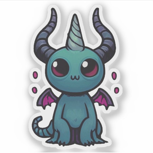 Cute Baby Dragon Demon - Kawaii Fantasy (Front)