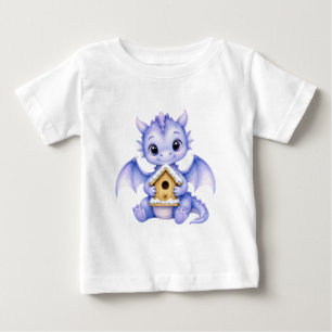 Cute Baby Dragon Gingerbread House T-Shirt
